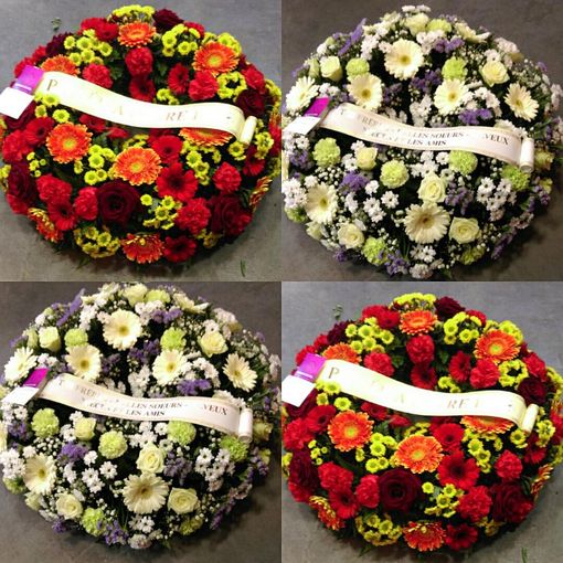 Coussin de fleurs à Saint-Denis Coussin de fleurs à Saint-Denis