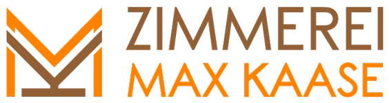 Ein Logo für Zimmerei Max Käse mit weißem Hintergrund