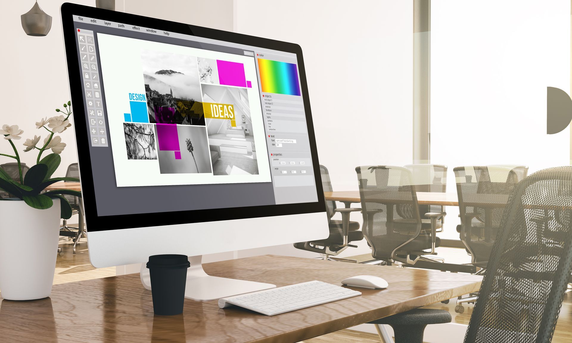 Ordinateur avec graphisme