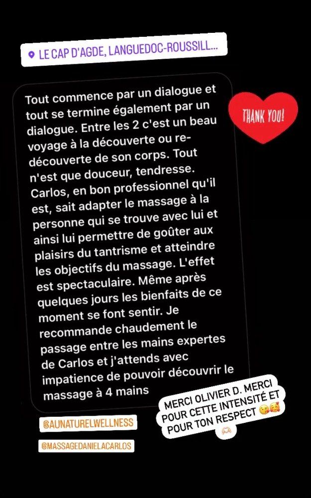 Témoignage massage client