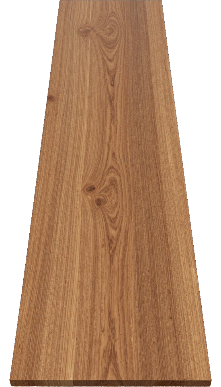 Une planche de parquet sur fond blanc.