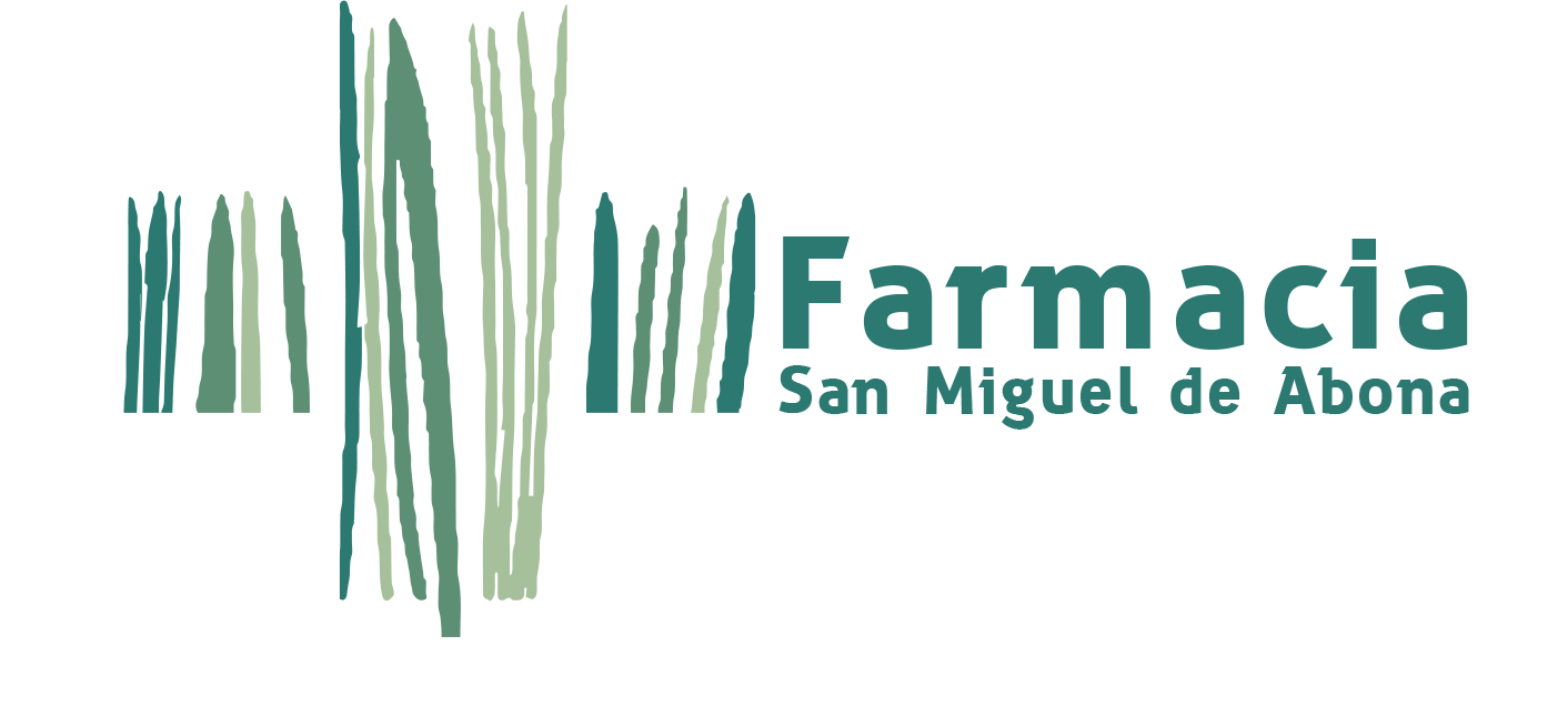 A logo for farmacia san miguel de abona