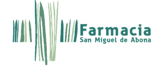 A logo for farmacia san miguel de abona