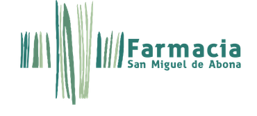 A logo for farmacia san miguel de abona