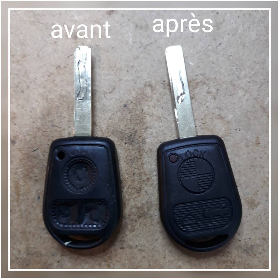 Changement de coque de clés