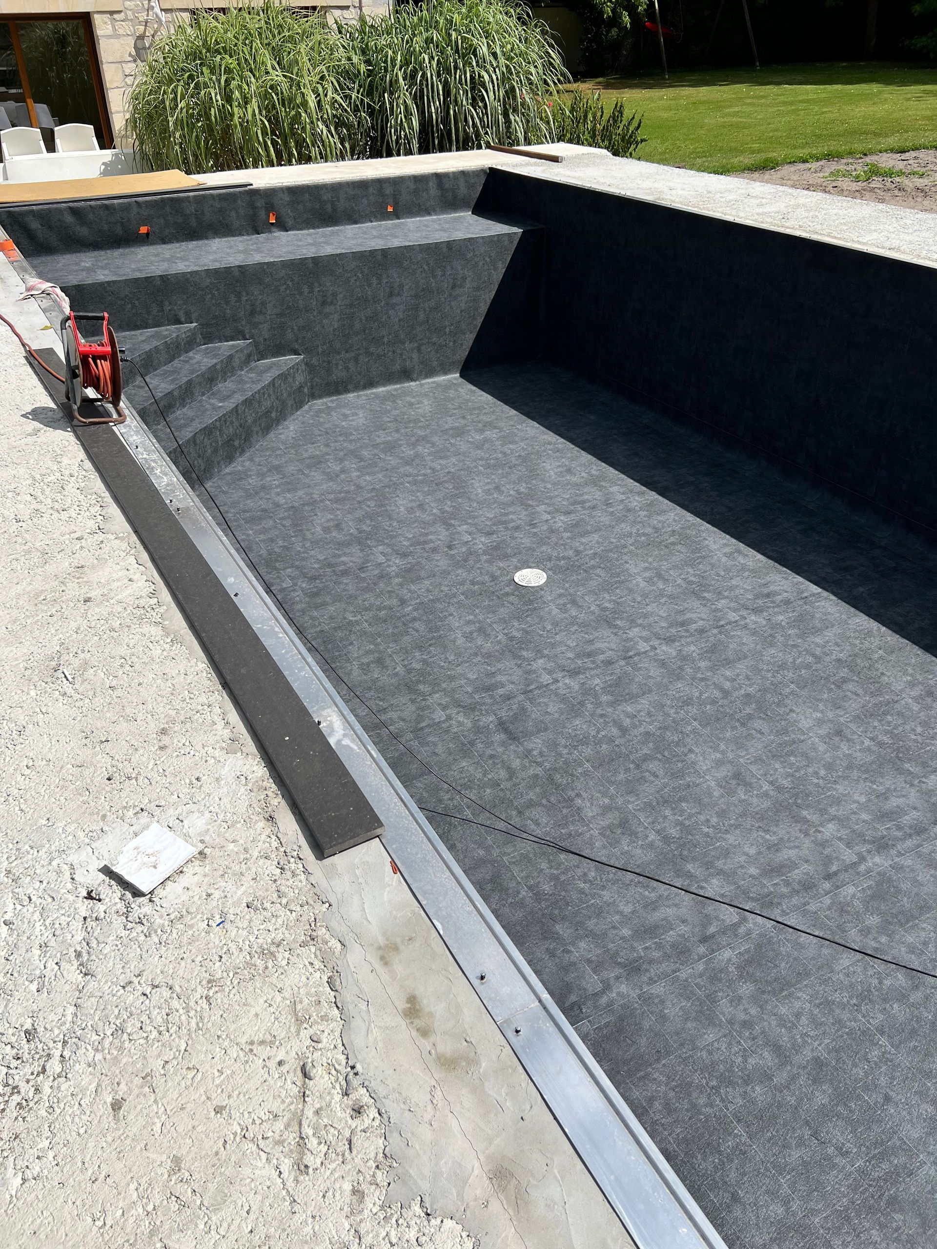 Construction d'une piscine extérieure