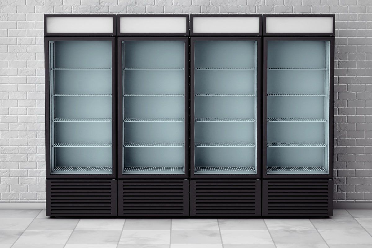 Série de vitrines réfrigérées