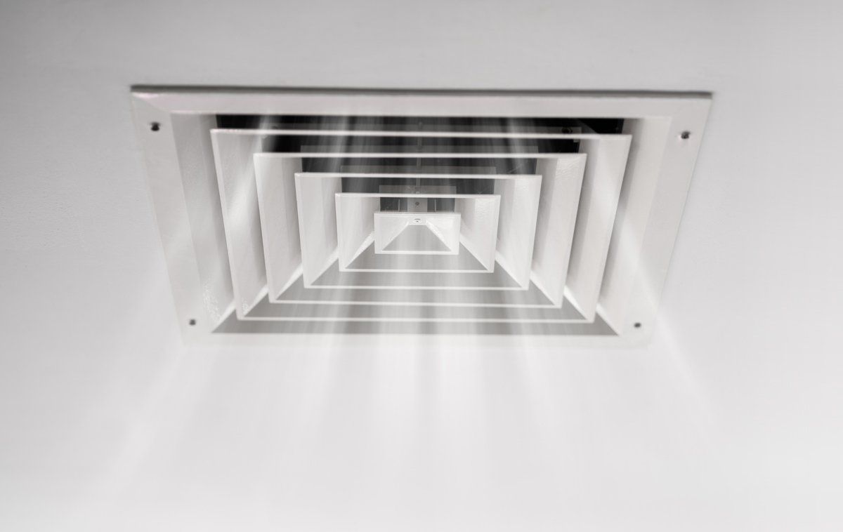 Sortie d'air d'une ventilation mécanique