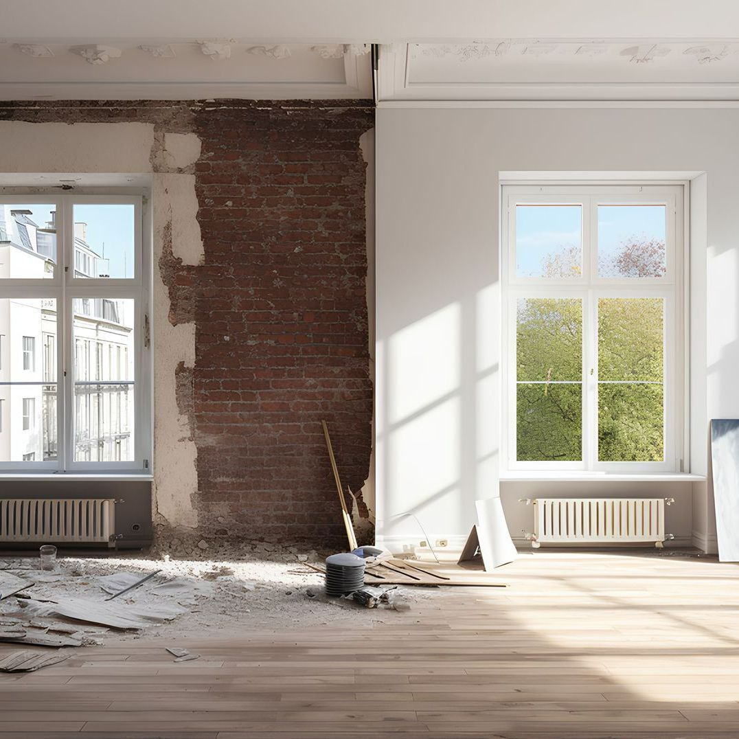 Maison en cours de rénovation immobilière