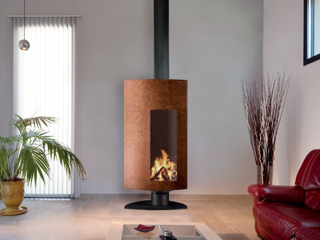 Illustration d'une finition de poêle à bois FOCUS