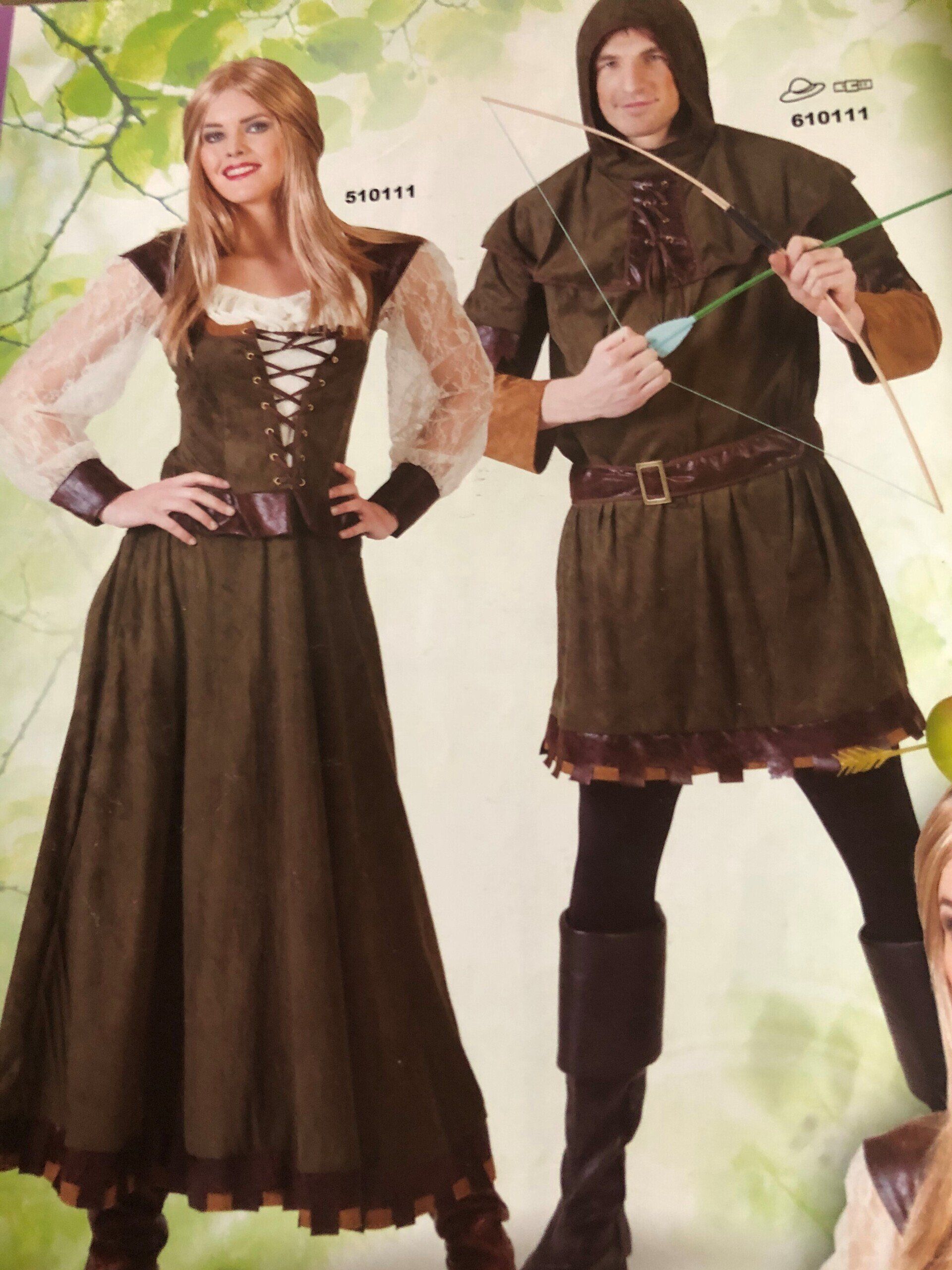 Costume robin des bois et Marianne