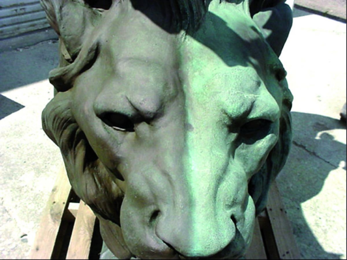 Vorher-Nachher-Bild zur Reinigung, Foto der KF Strahltechnik Dresden GmbH