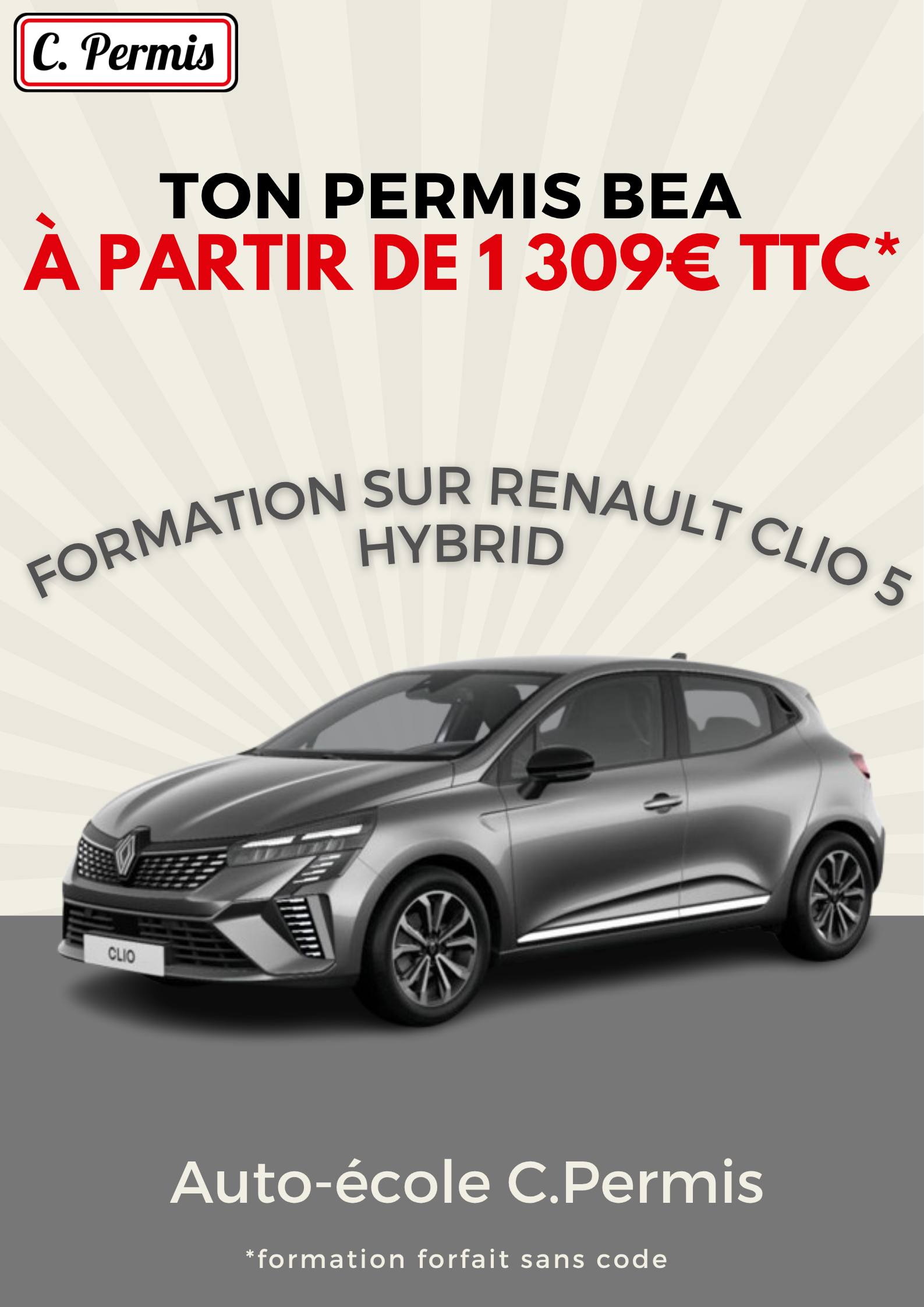 Visuel permis voiture automatique