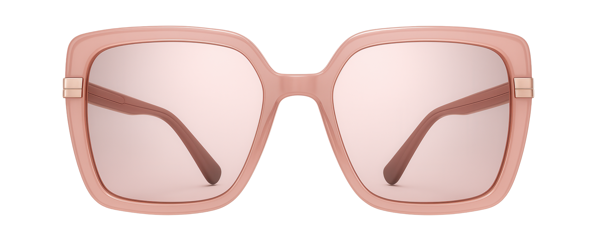 Des lunettes de soleil roses.