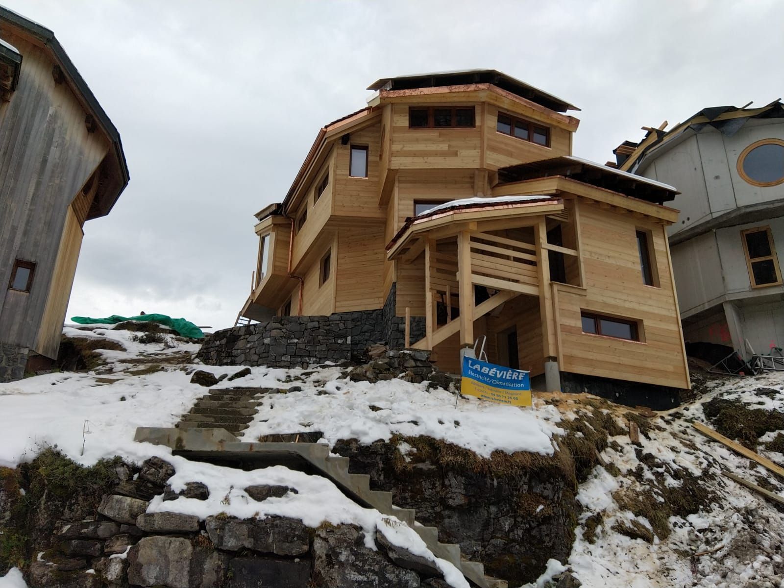 Bardage bois sur chalet