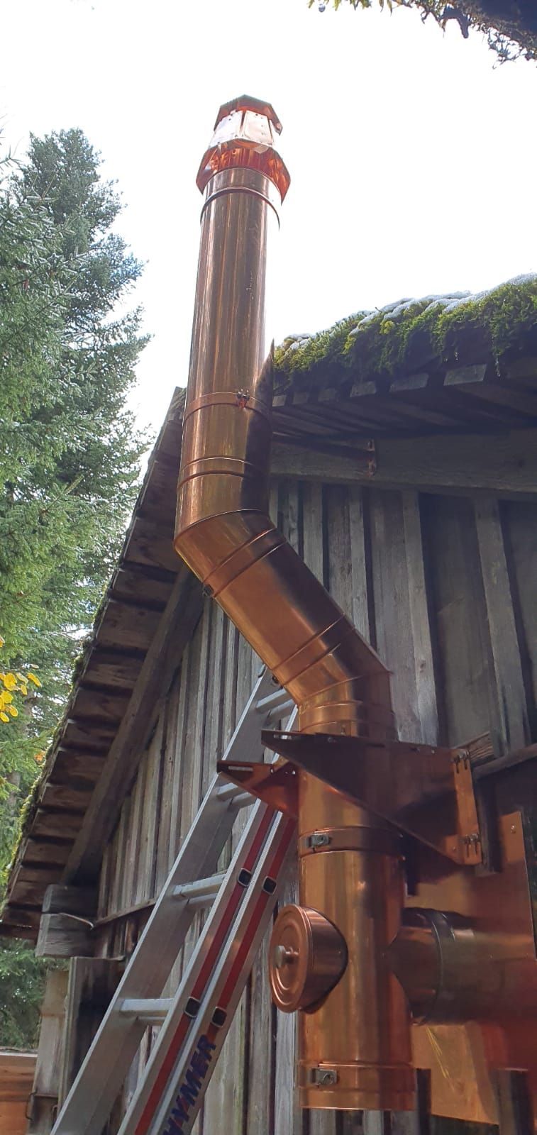 Tubage en cuivre - ferblanterie - Thierry Schopfer Sàrl