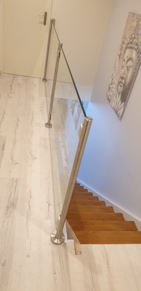 Garde-corps d'escalier intérieur.