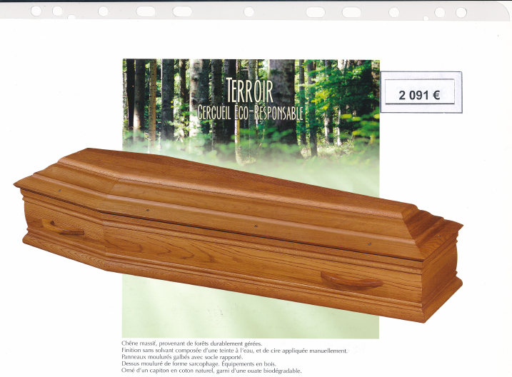 Cercueil - Terroir
Pompes Funèbres LAMOTTE  ET FILS       
Saint- Maur-des-Fossés