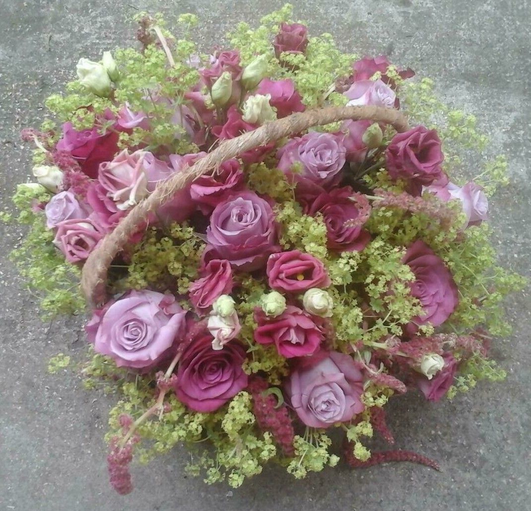 Panier - fleurs funéraires