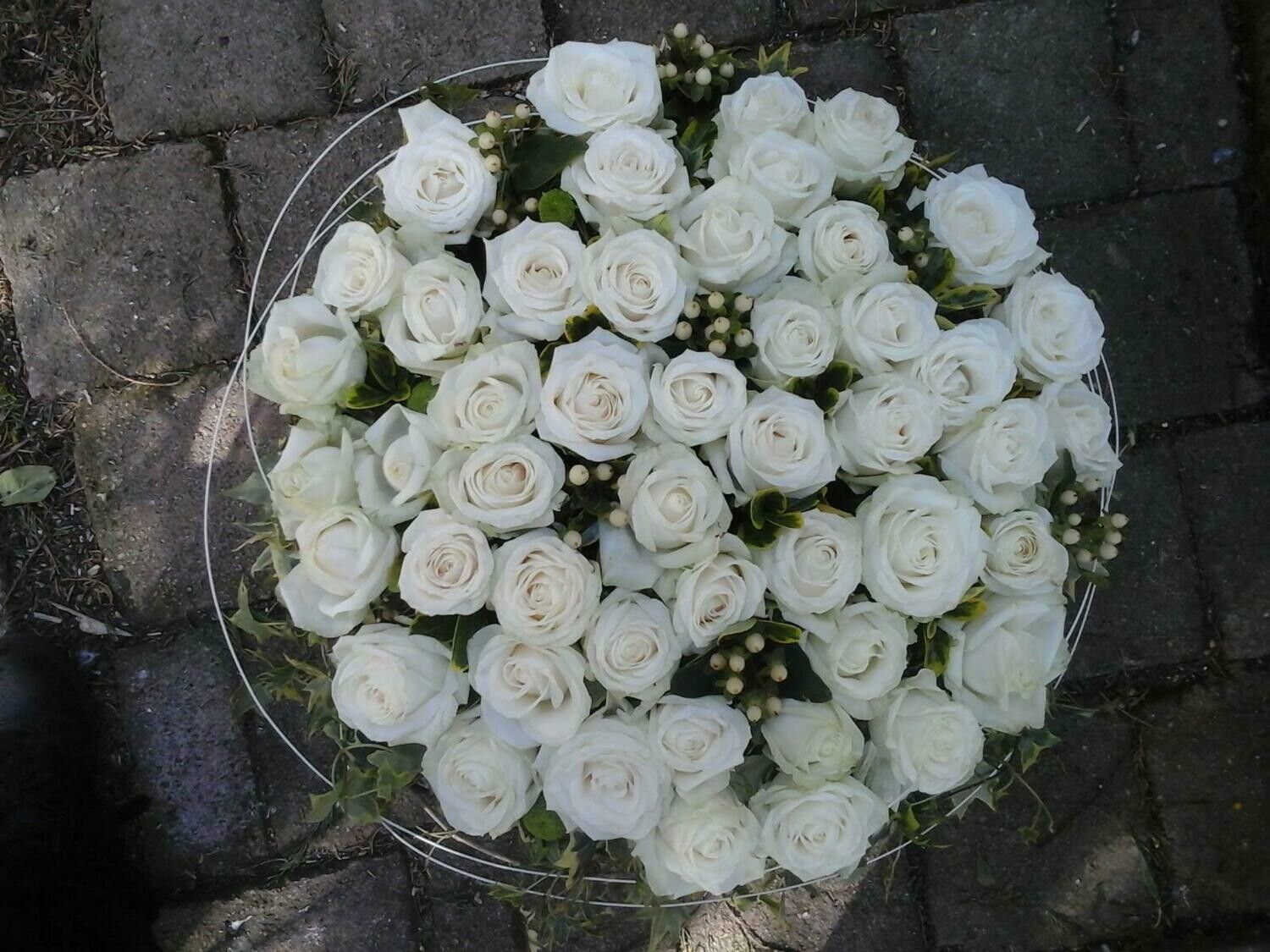 Composition florale blanche