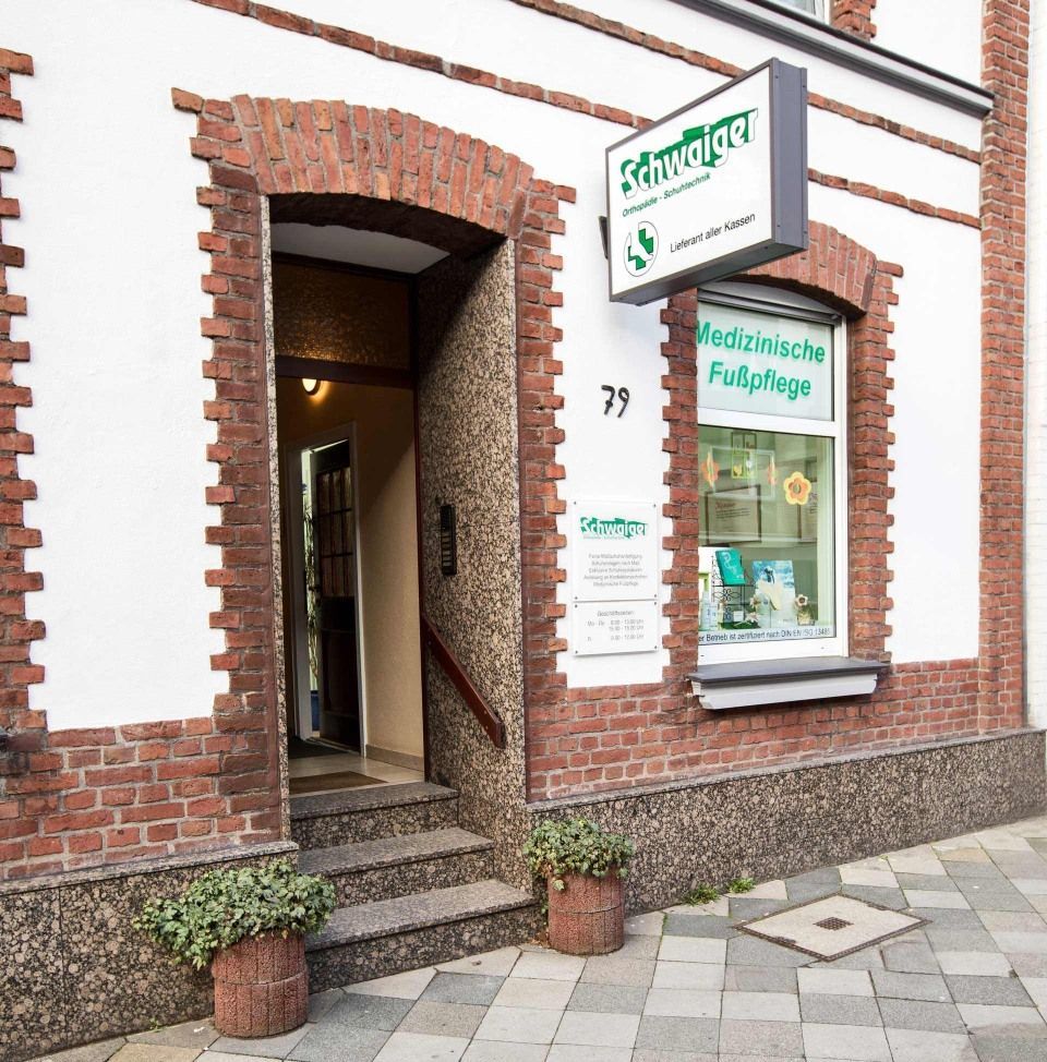 Eingangsbereich von Orthopädie-Schuhtechnik Schwaiger