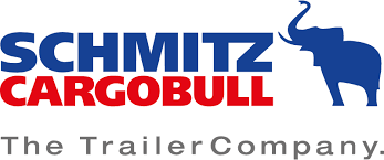 El logotipo de la empresa de remolques Schmitz Cargobull muestra un elefante con una trompa de elefante.