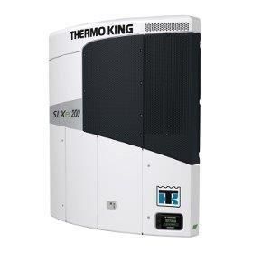 Un refrigerador Thermo King SLX 200 sobre un fondo blanco.