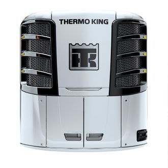 El frente de un refrigerador Thermo King sobre un fondo blanco.