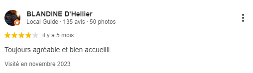 Avis client numéro 9
