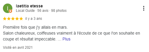 Avis client numéro 5