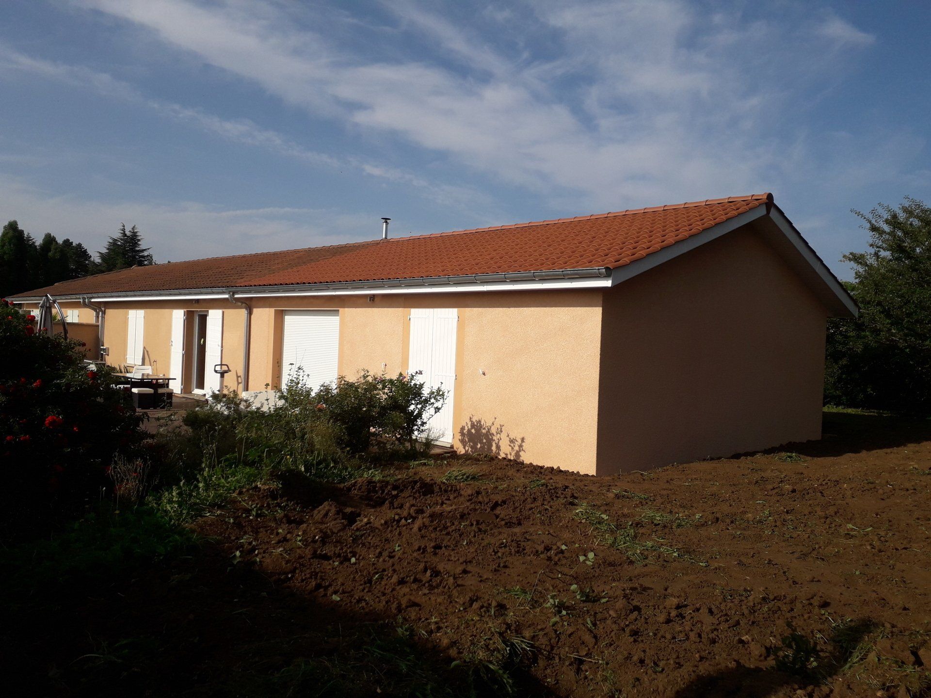 Maison de plain-pied agrandie