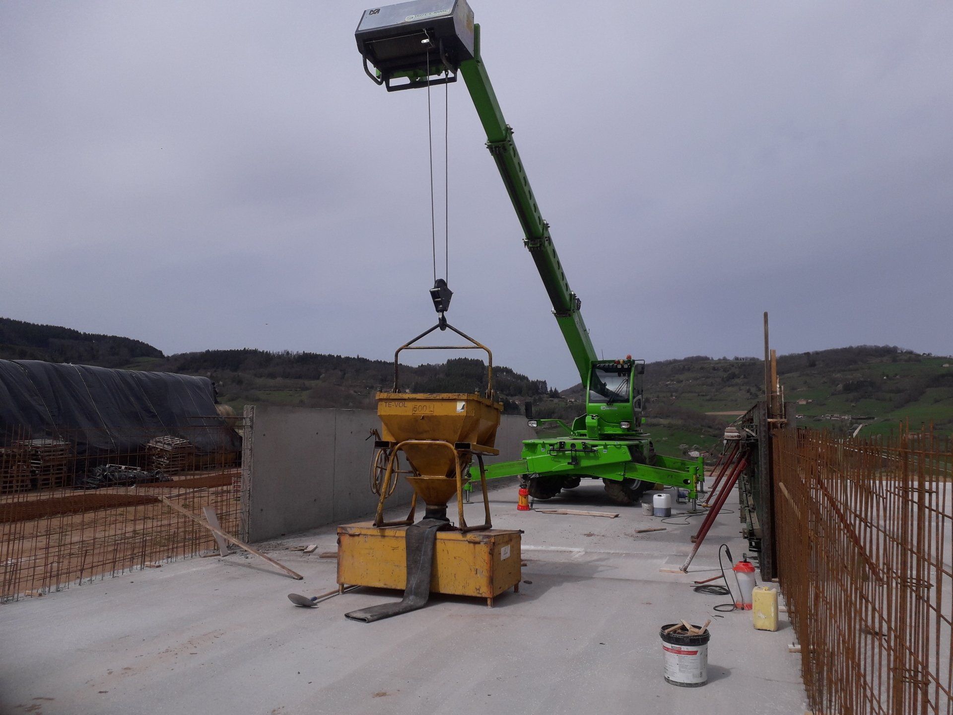 Construction d'une structure agricole