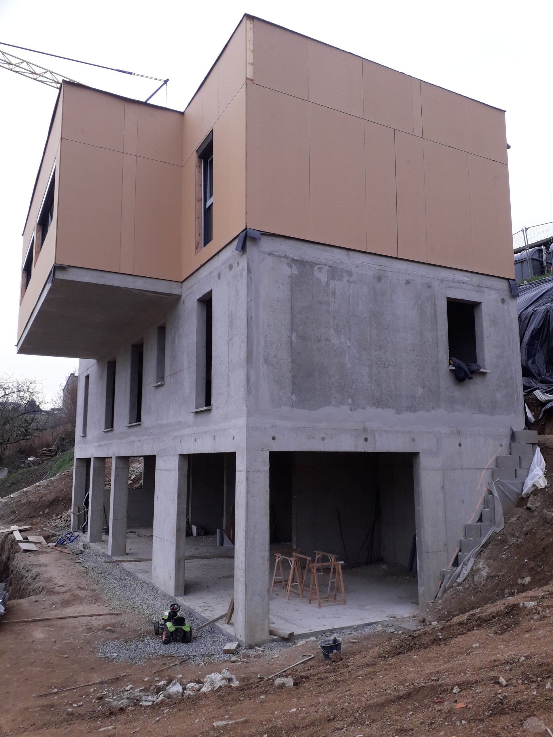 Villa en construction sur trois étages