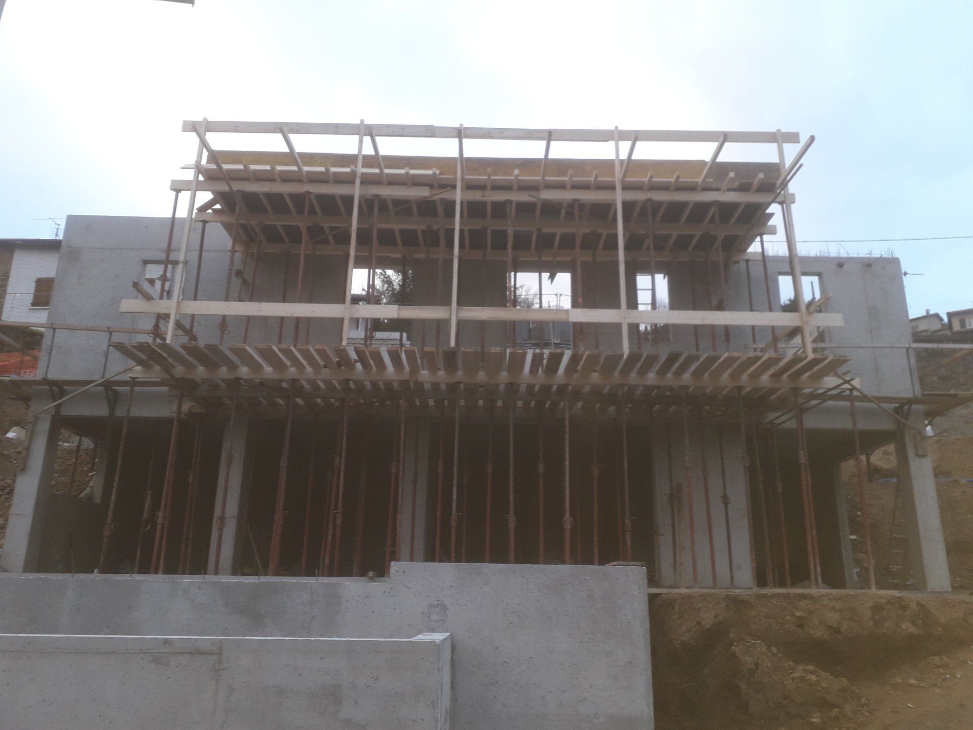 Façade en construction