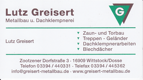Logo Lutz Greisert Metallbau u. Dachklempnerei