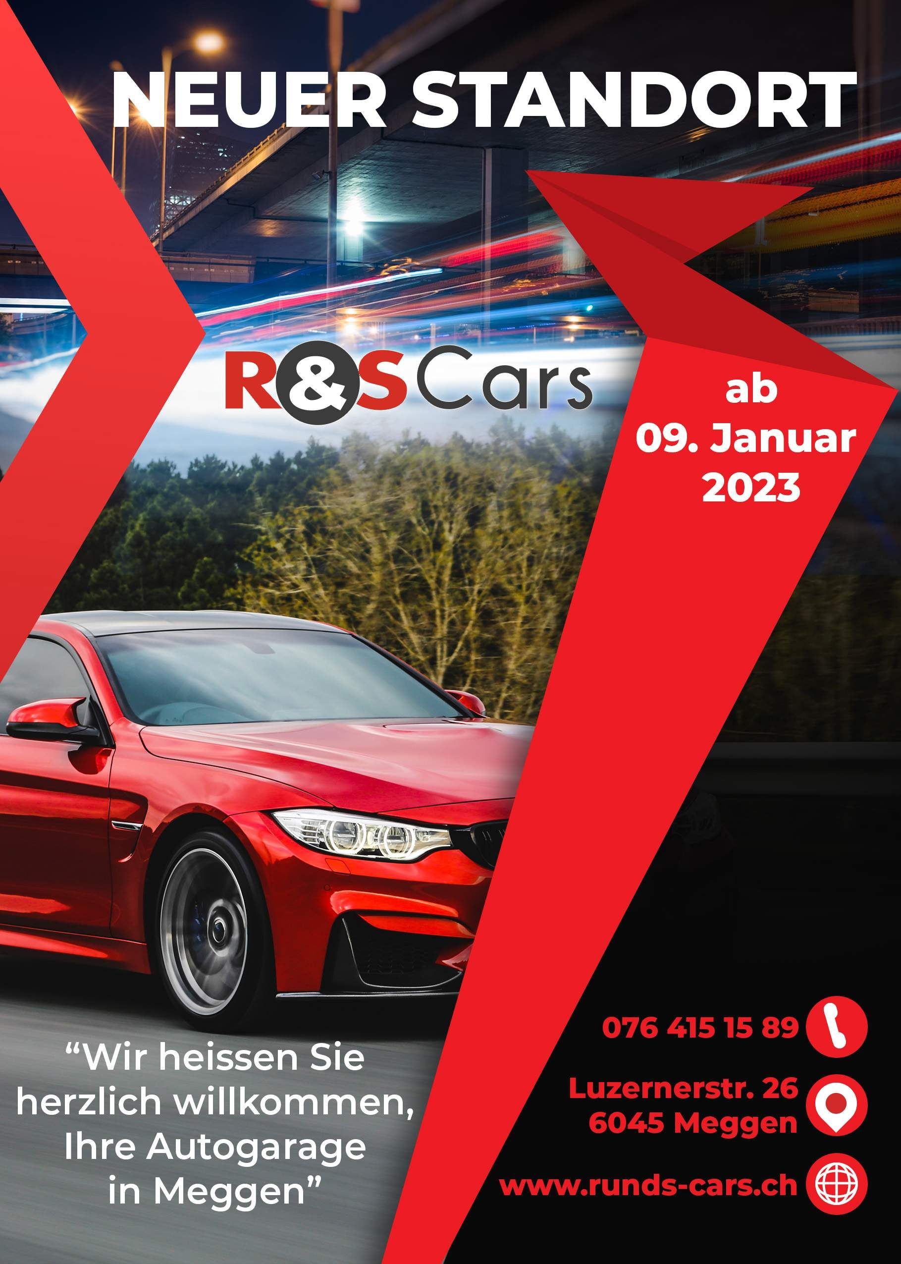 R&S Cars Flyers neuer Standort