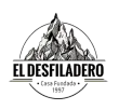 Logotipo de "El Desfiladero", con gráfico de montaña y texto. También se incluye "Casa Fundada" y el año 1997.
