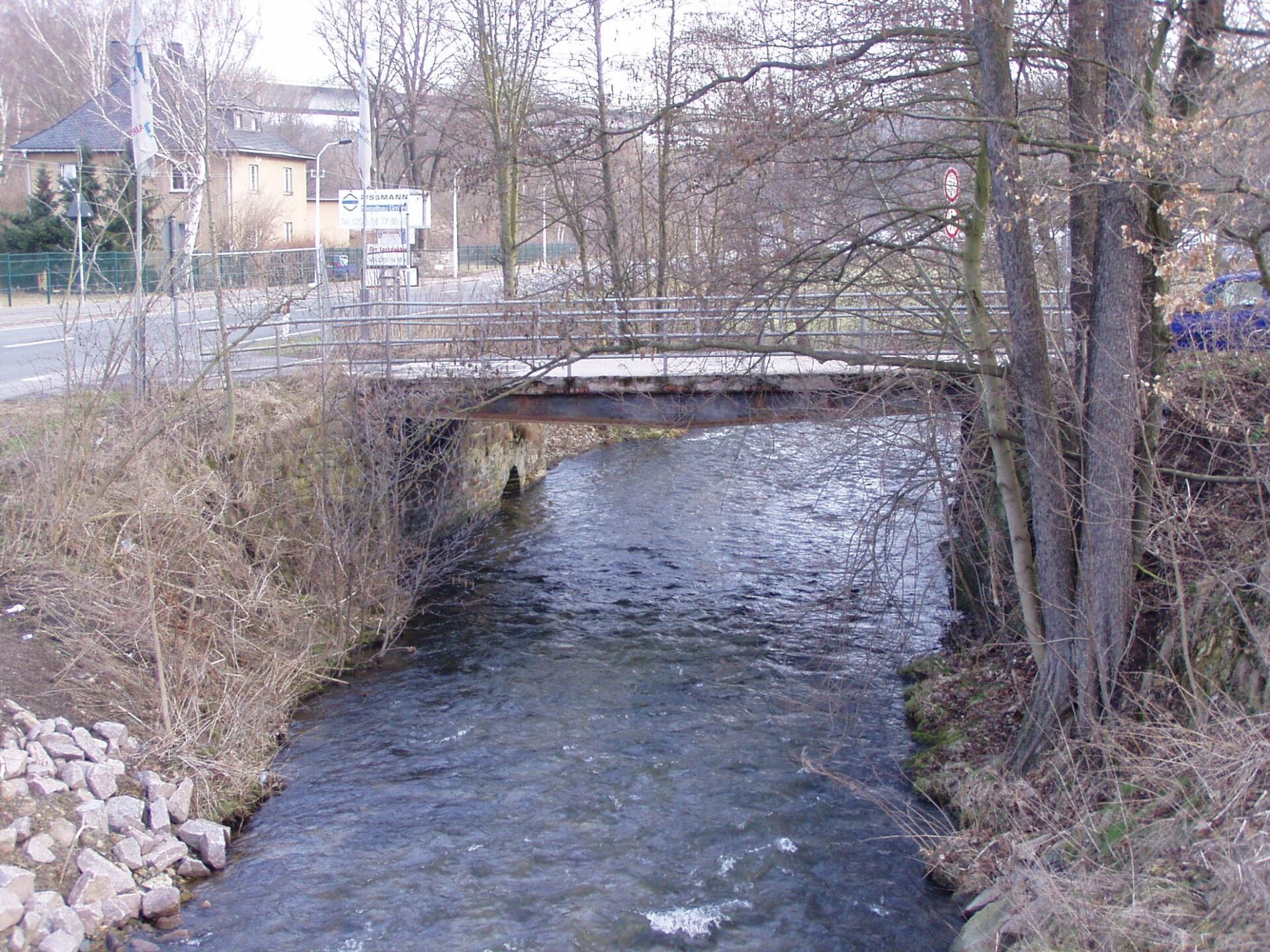 Brückenabbruch Wilkau-Haßlau