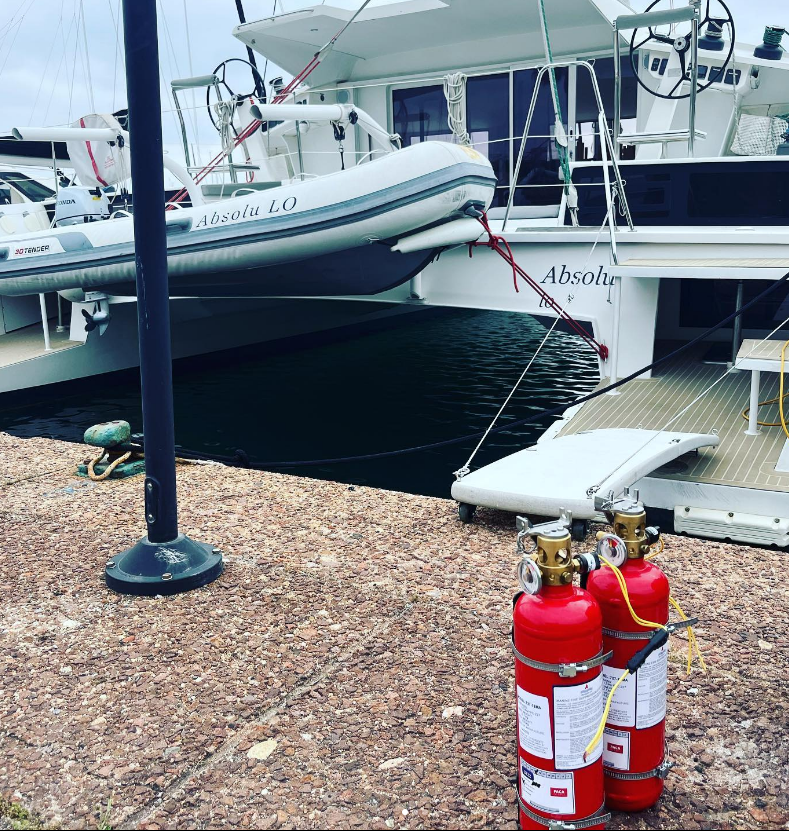 Extincteurs pour bateau