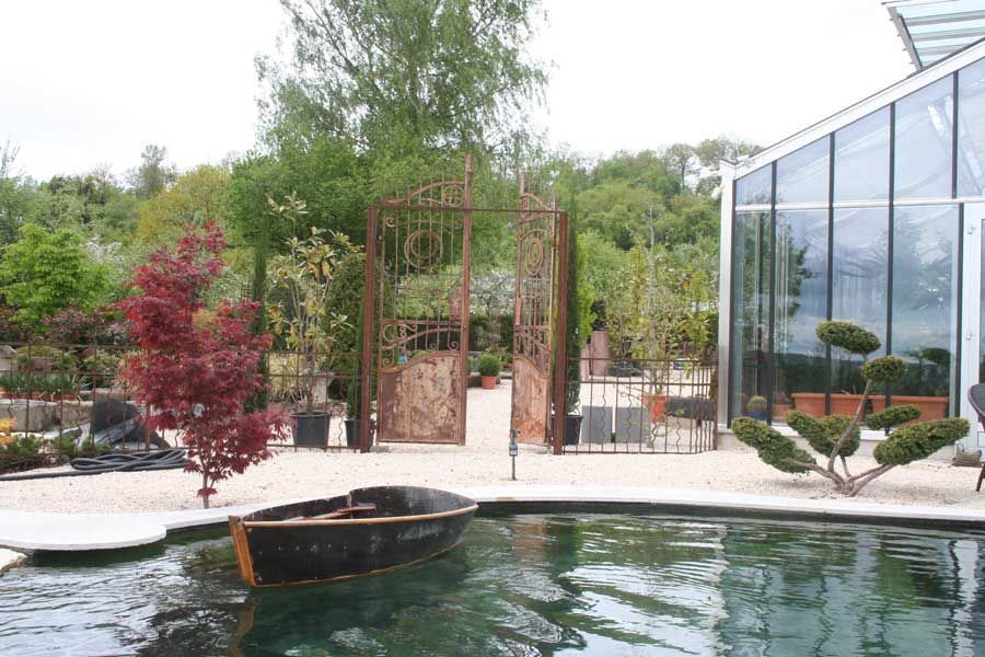 Showgarten Tor Schmiedeeisen