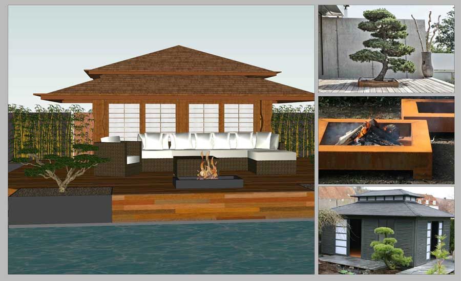 Planung Garten Asiatisch