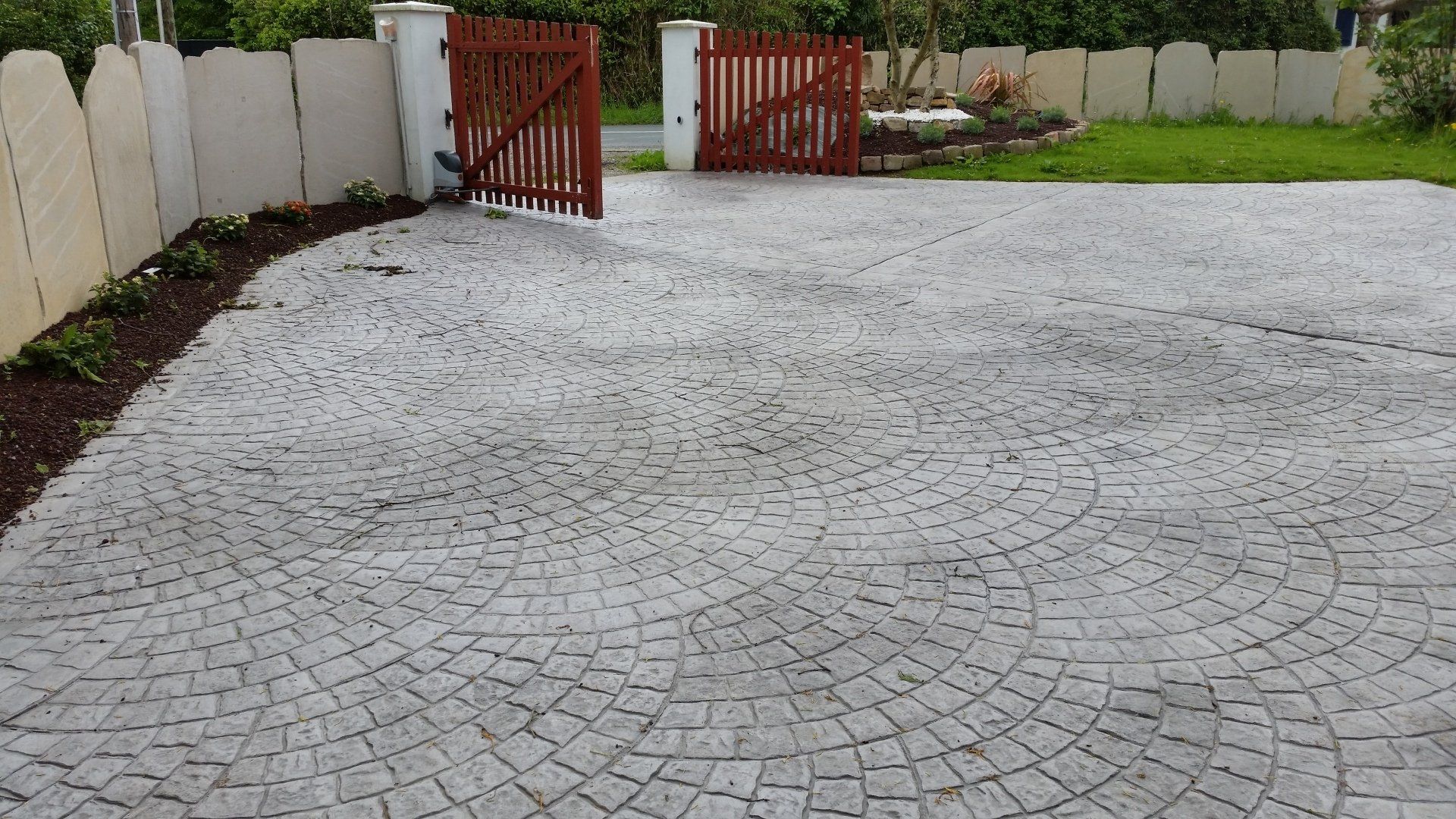 Lauze et béton imprimé