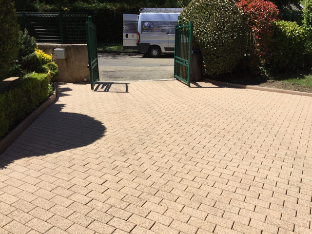 Nettoyage d'une terrasse