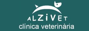 Un logotipo para una clínica veterinaria llamada alzivet