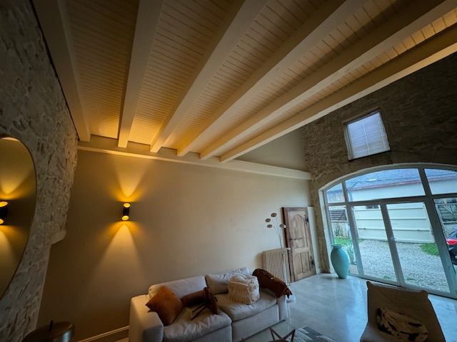 Peinture poutres et plafond