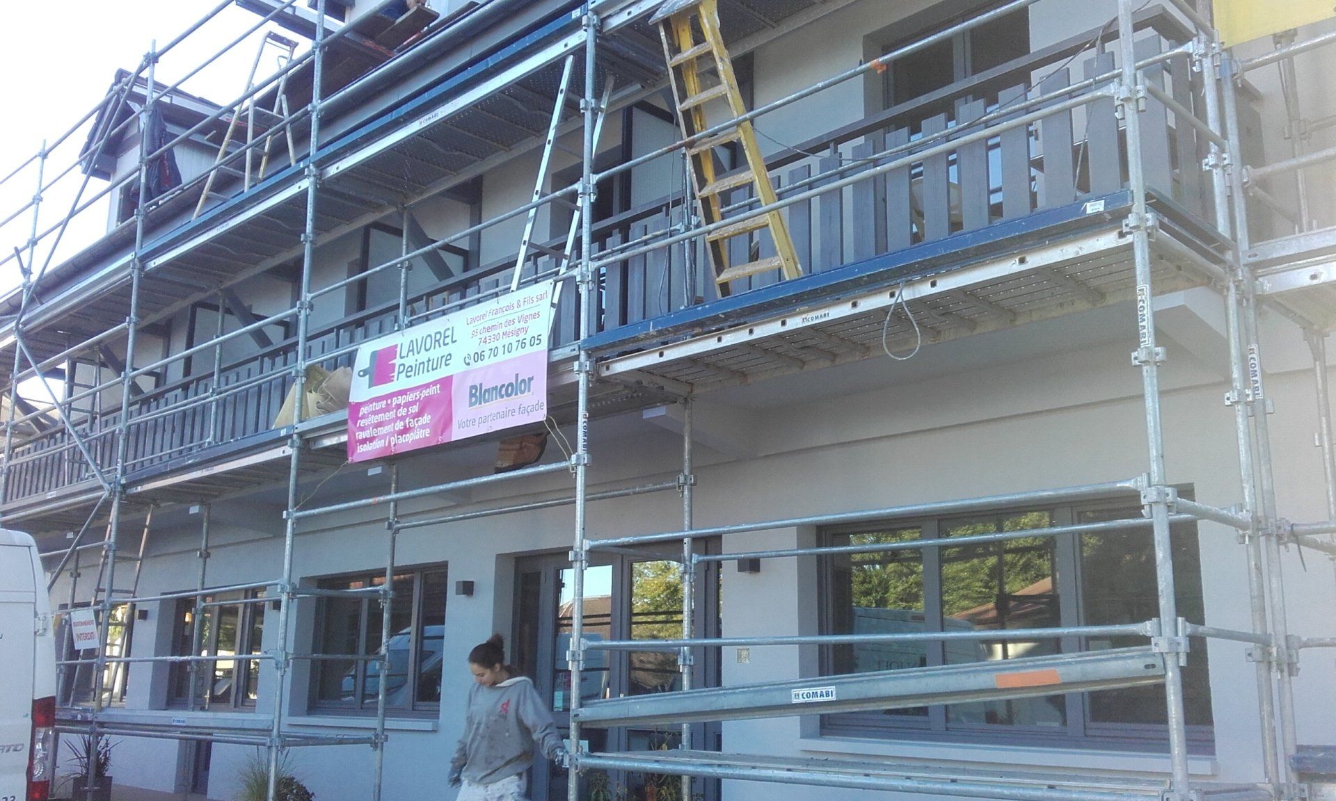 En cours de travaux de ravalement