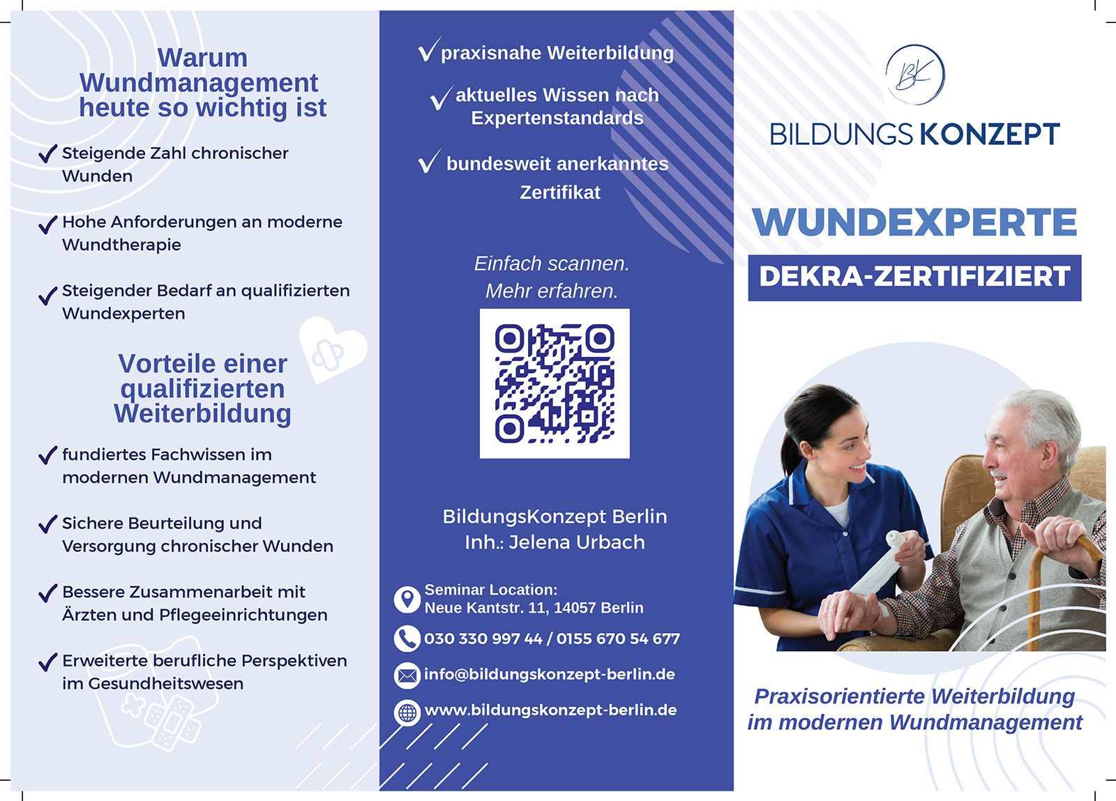 Flyer „Kurs Wundexperte“