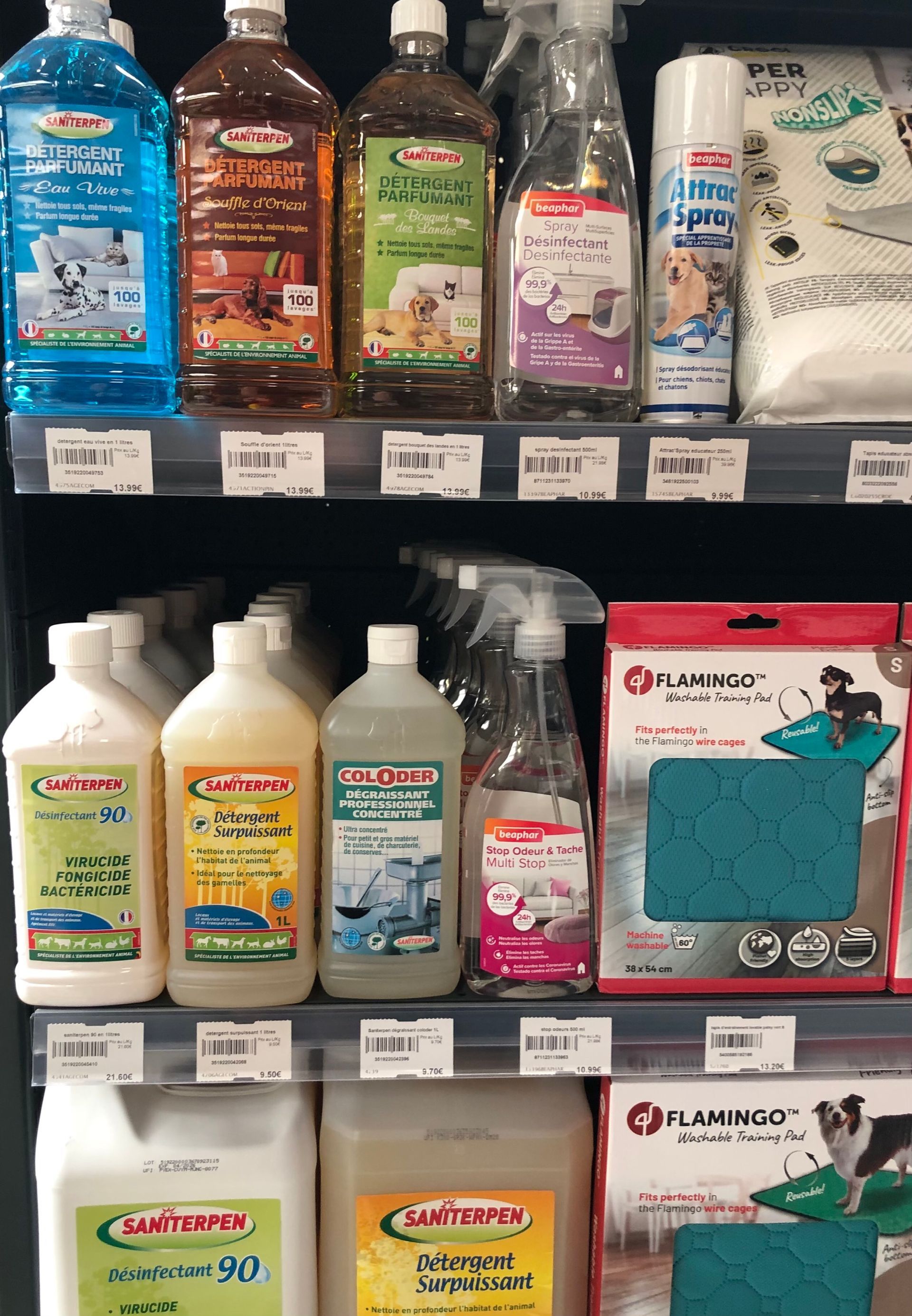 Articles de nettoyage pour litières