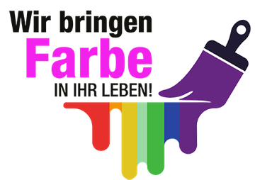 A logo that says wir bringen farbe in ihr leben