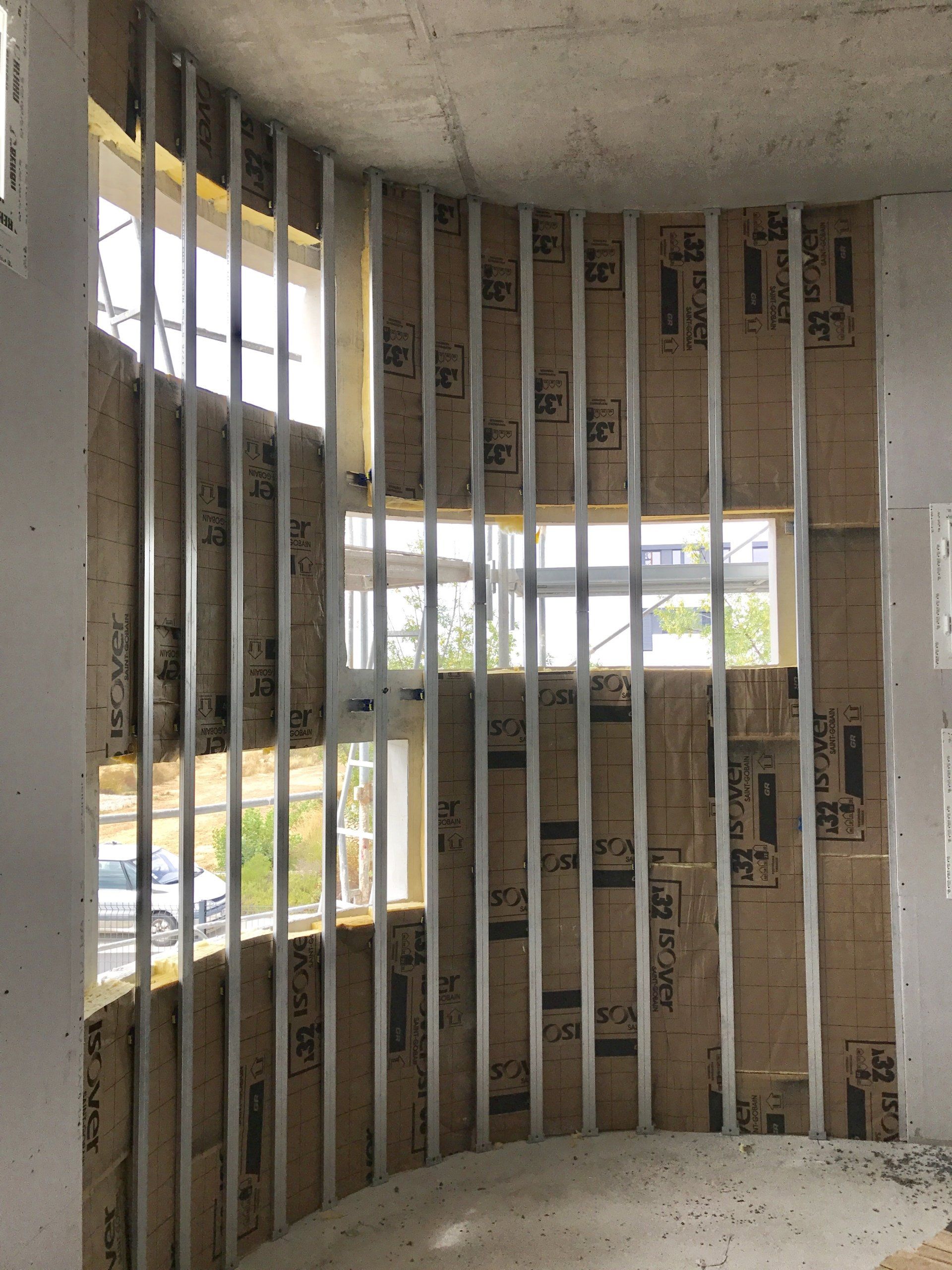 Isolation mur courbe